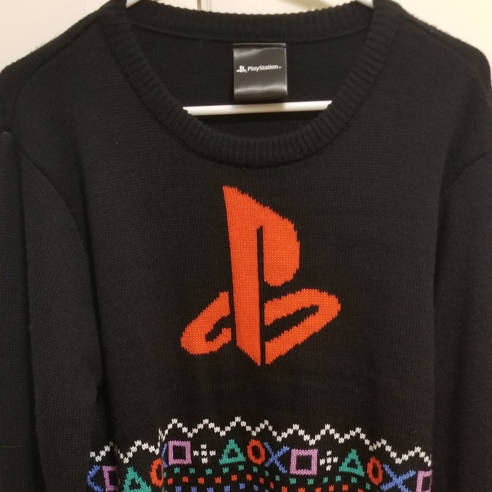 Licensed Play station Christmas sweater RARE